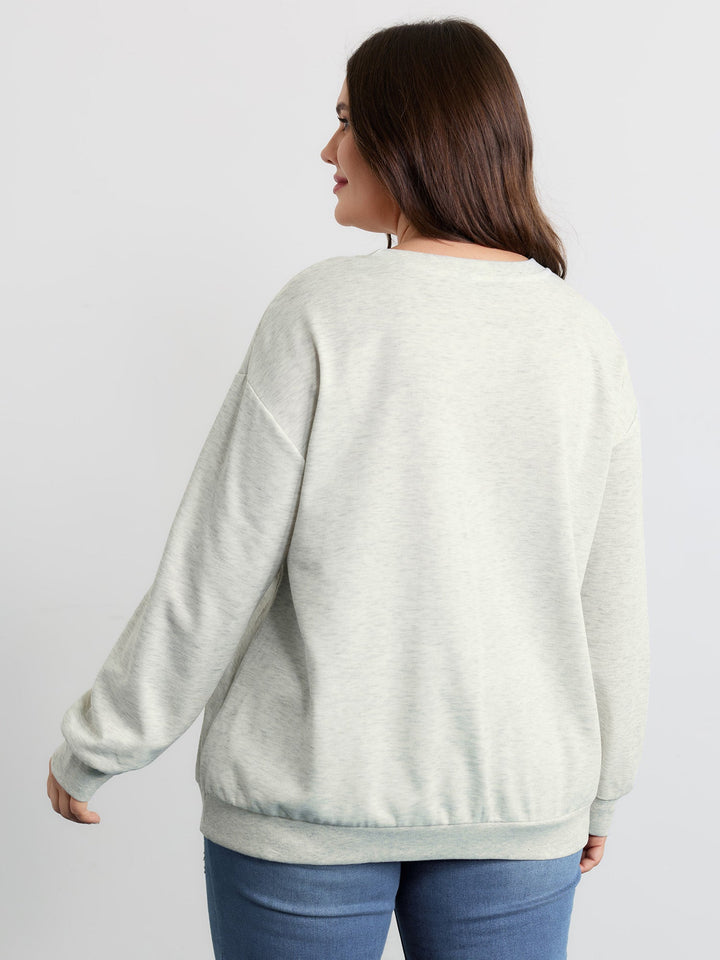 Holiday Gifts Embroidered Heather Sweatshirt