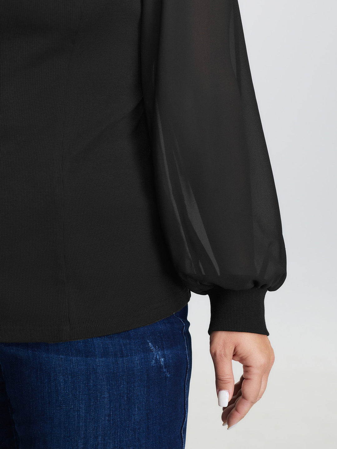 Sweetheart Neckline Cinched Waist Blouse