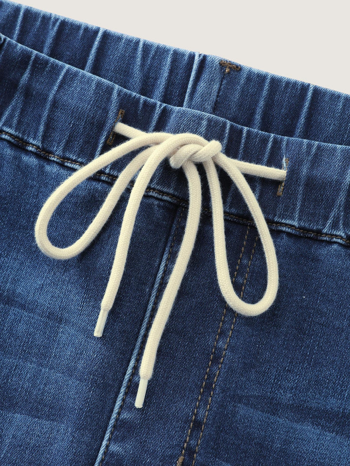 Pull-On Stretchy Boyfriend Jeans