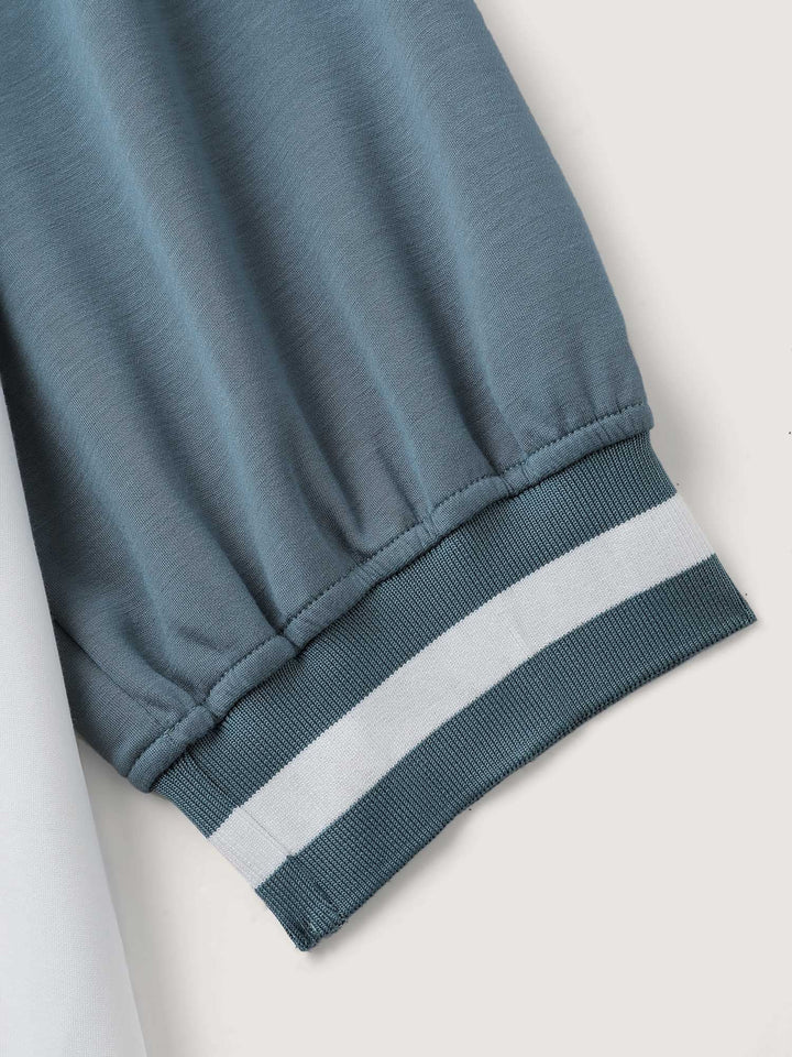 Supersoft Color Contrast Round Neck Sweatshirt