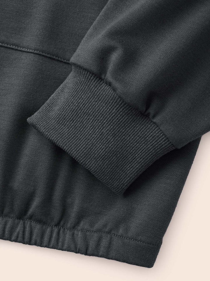 Half Zip Hooded Pocket Sweatshirt