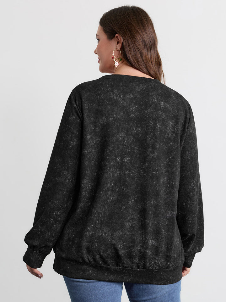 Holiday Cozy Print Sweatshirt