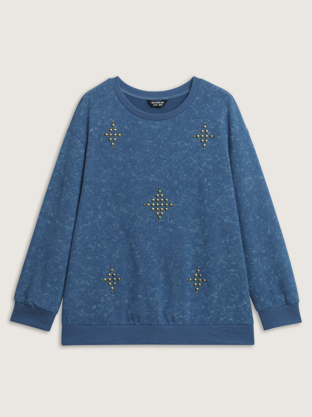 Rivets Detail Vintage Sweatshirt