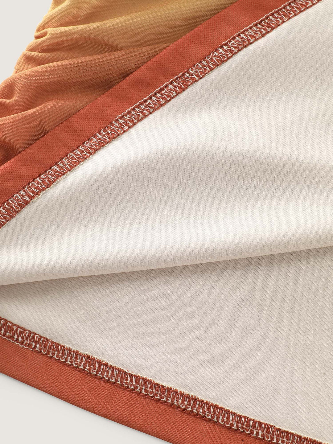 Gradient Ruched Hem Stretchy T-Shirt