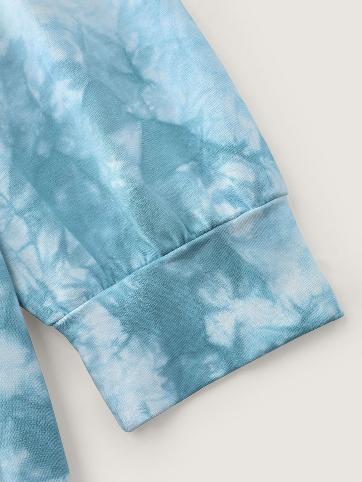 Tie-Dye Positive Affirmation Print Sweatshirt