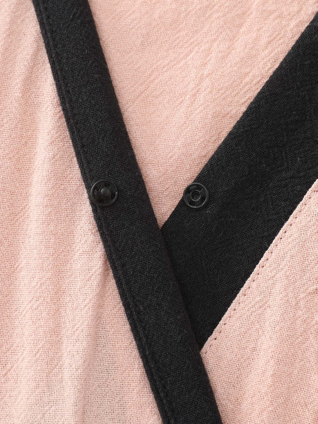 Cotton Colorblock Tiered Wrap Maxi Dress