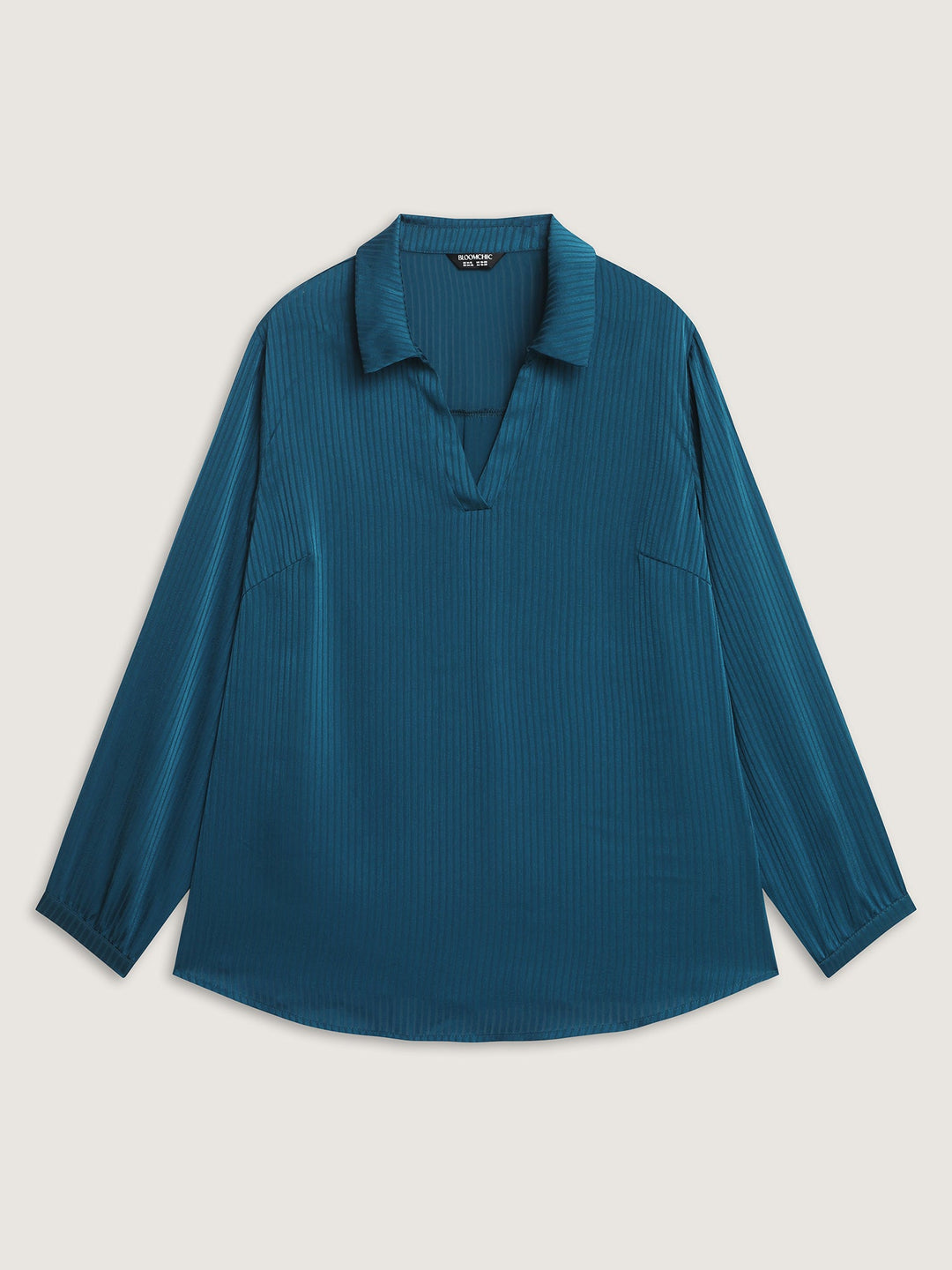 Textured Collar Pleated Blouse