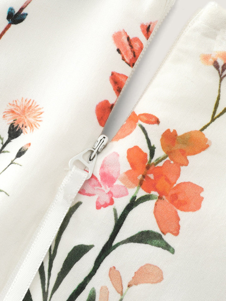Blooming Florals Waist-Tie Jumpsuit
