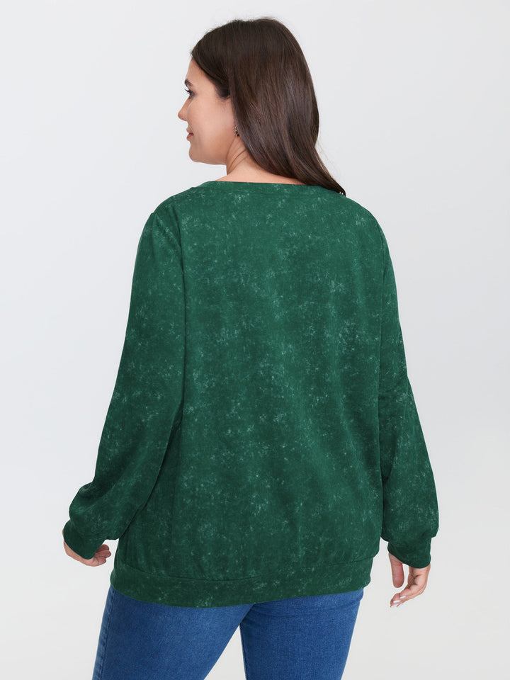 Holiday Cozy Print Sweatshirt