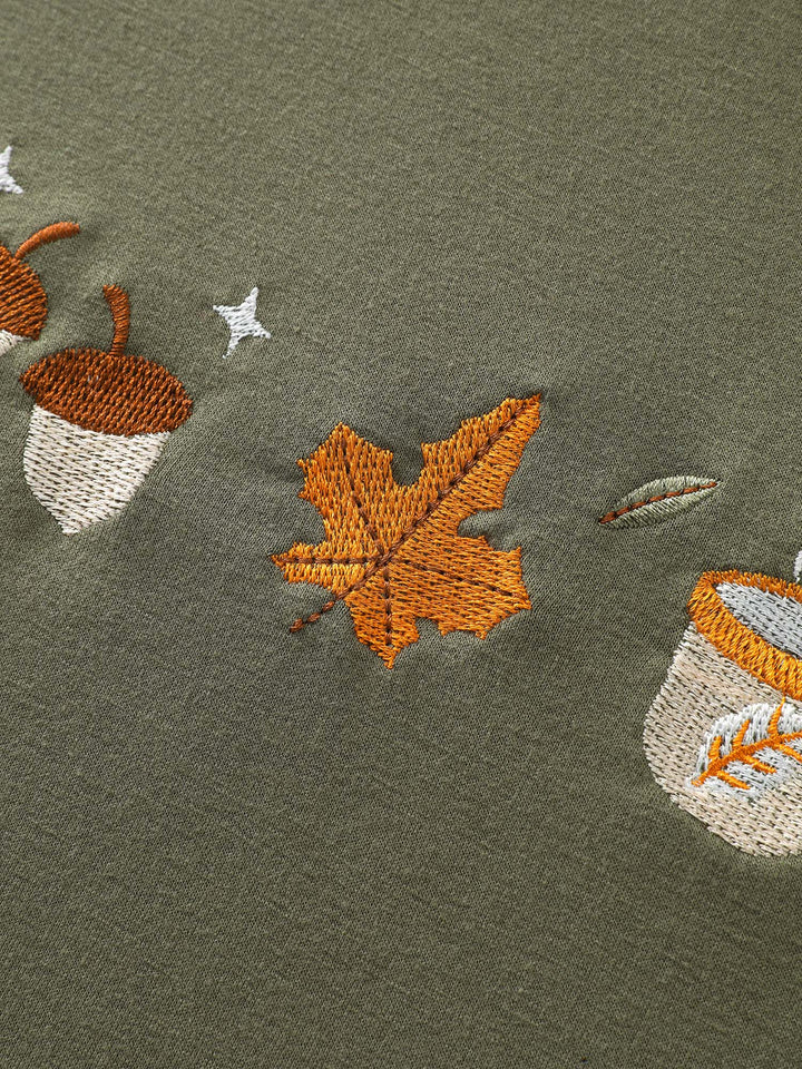 Supersoft Cozy Embroidery Sweatshirt