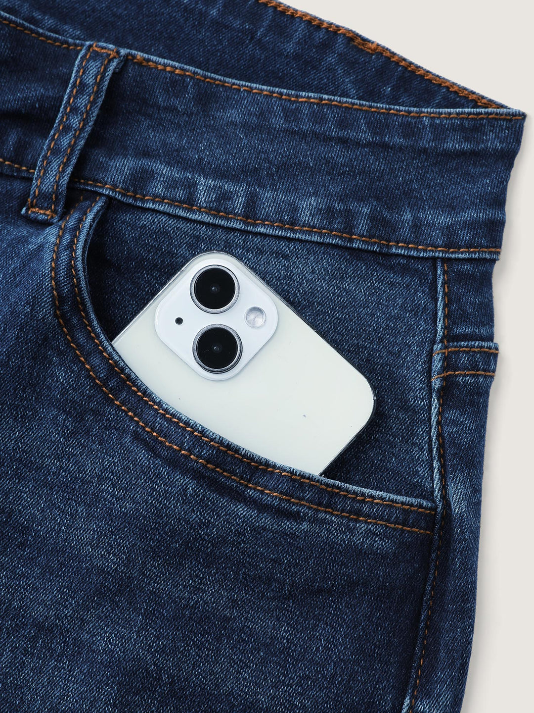 Stretchy Mid-Rise Boyfriend Jeans