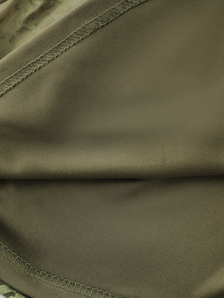 Velvet Laser Cut Side-Tie Blouse