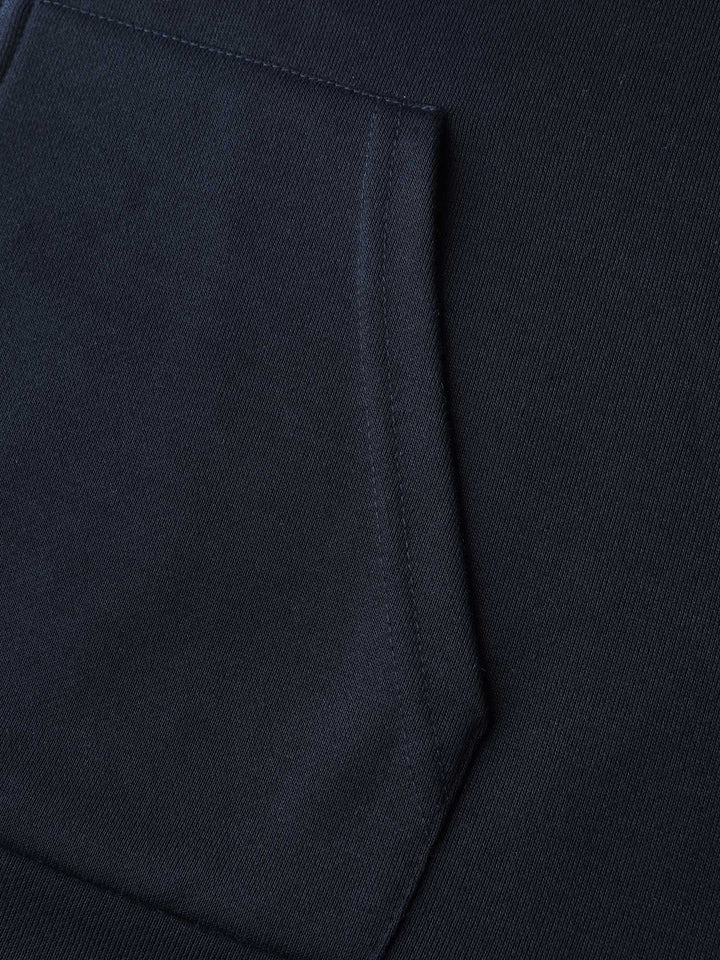 Textured Zipper Front Hoodie Jacket