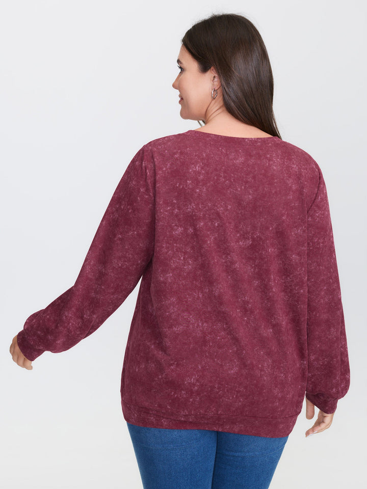 Holiday Cozy Print Sweatshirt