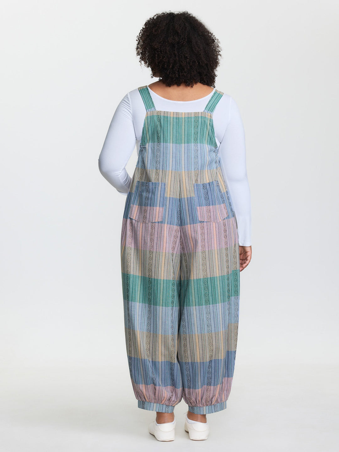 Adjustable Hem Colorblock Jumpsuit