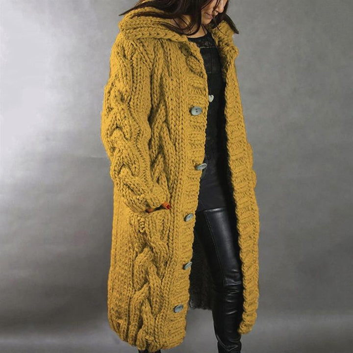 Olivia - Elegant Cosy Coat With Tummy Coverage