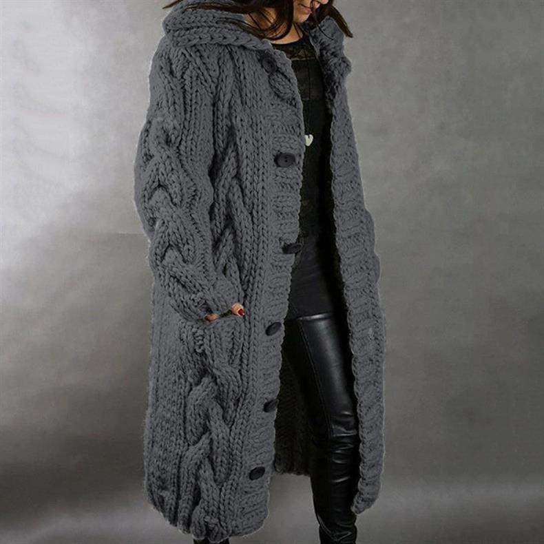 Olivia - Elegant Cosy Coat With Tummy Coverage