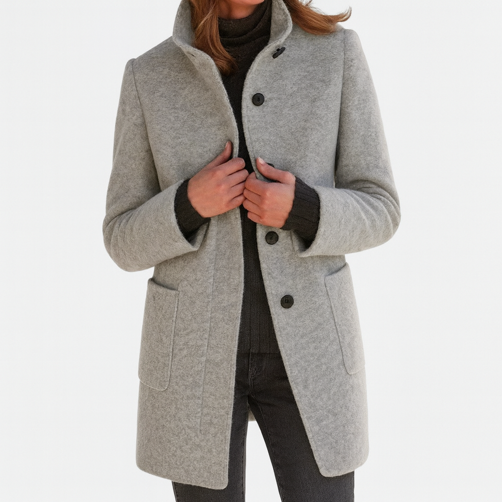 Gail - Coat With High Collar