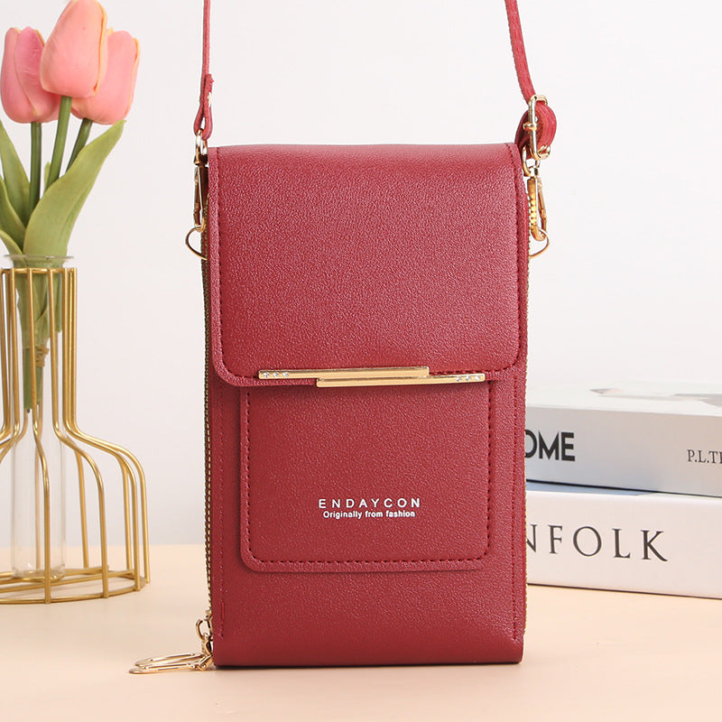 Joanne - Stylish Mobile Phone Messenger Bag with Touch Screen