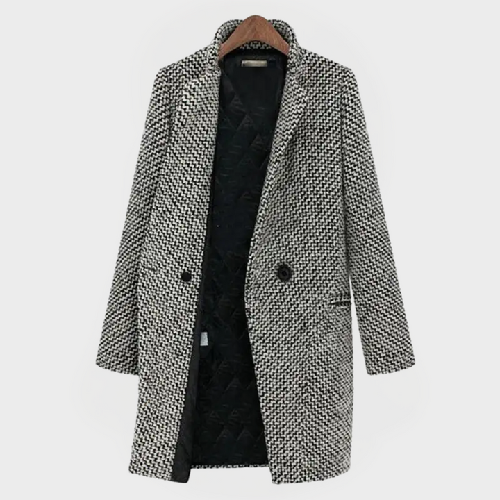Louise - Long Checkered Coat