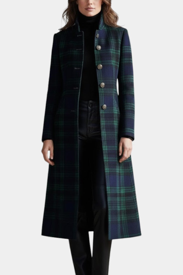 Teresa - Timeless Plaid Elegant Coat