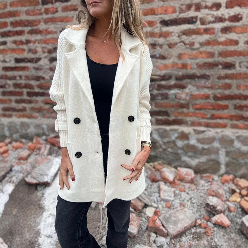 Heather - Mid-Length Double-Breasted Coat