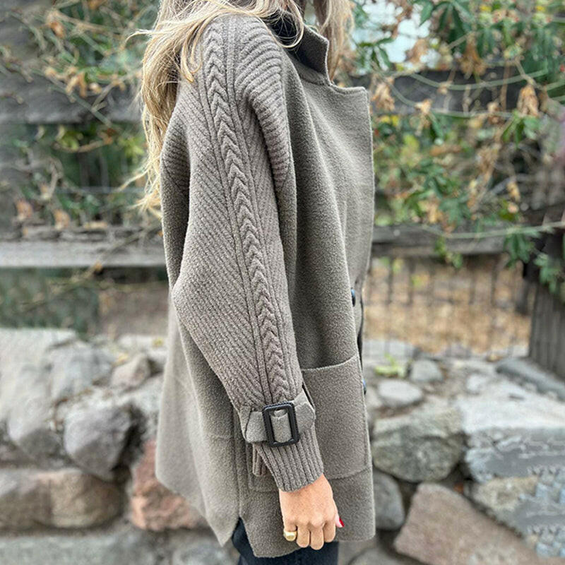 Heather - Mid-Length Double-Breasted Coat