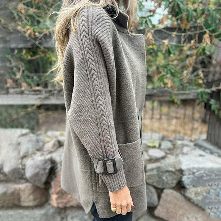 Heather - Mid-Length Double-Breasted Coat